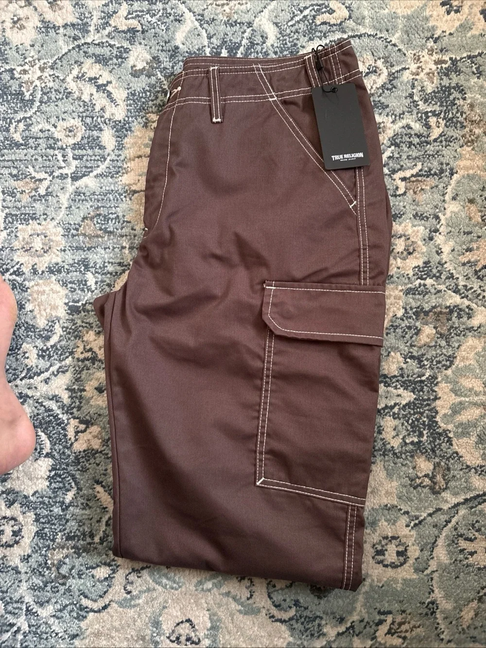 True Religion Men’s Brown Cargo Pants Size 34